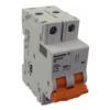 INTERRUPTOR  DISYUNTOR MCB 1077, MAGNÉTICO TÉRMICO, PARA RIEL DIN, 2 POLOS  2A ACDC, Curva C , WEIDMÜLLER, 2480280000